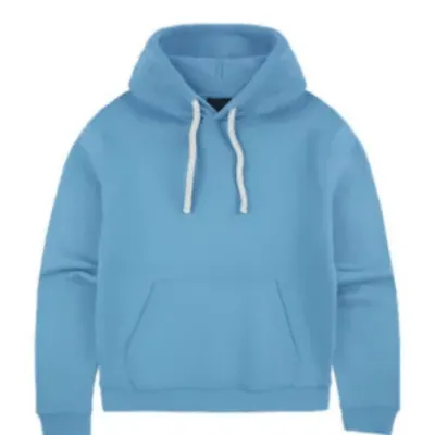 SYNA Circle Zip Hood Yellow Blue front view showing logo and zipper