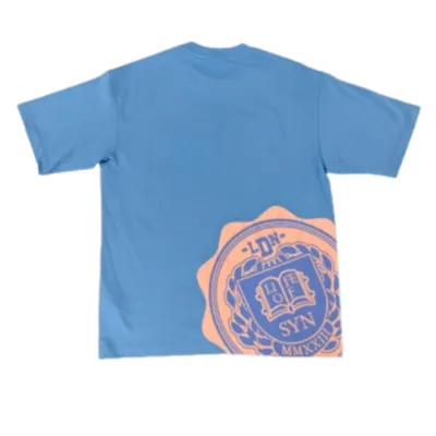 Front view of COLLEGE BLUE TEE from Syna World