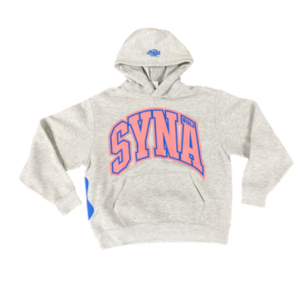 college tracksuit grey front view