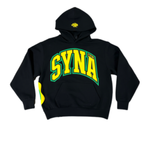 college black tracksuit front view