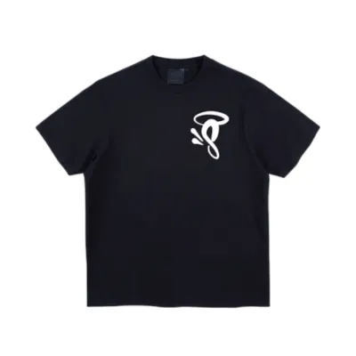HALO Printed Logo T-Shirt Black White front view